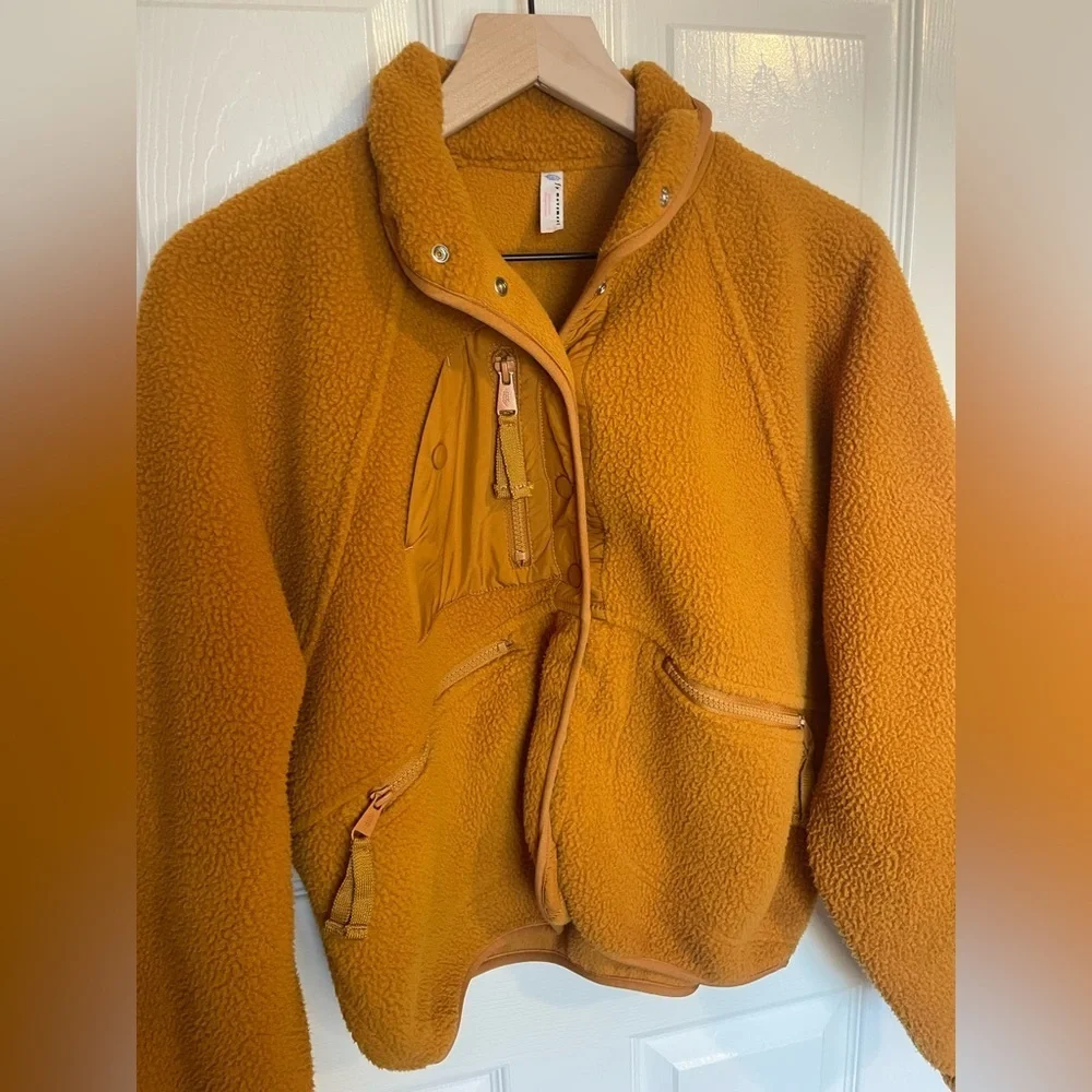 Free People Hit the Slopes Jacket in Russet Orange Size XS